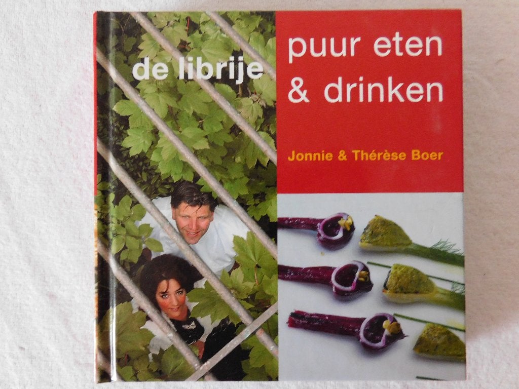 Boek De Librije puur eten & drinken, Jonnie & Thérèse Boer,, Boeken, Kookboeken, Hoofdgerechten, Ophalen of Verzenden, Zo goed als nieuw