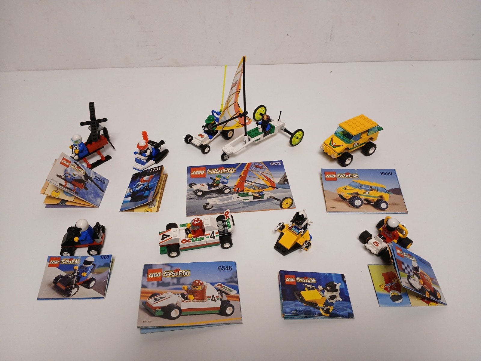 partij lego sets 6546, 1760, 1749, 6400, 2849 1731 6572 6550, Ophalen of Verzenden