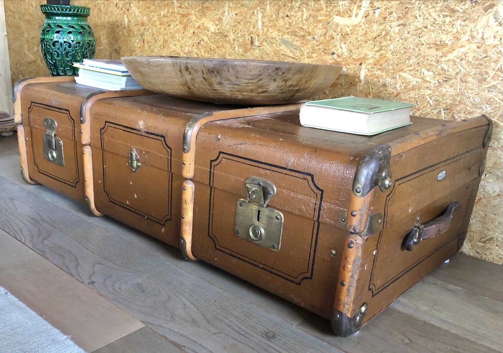 Vintage Koffer - Unieke Salontafel/Opbergkist, Ophalen