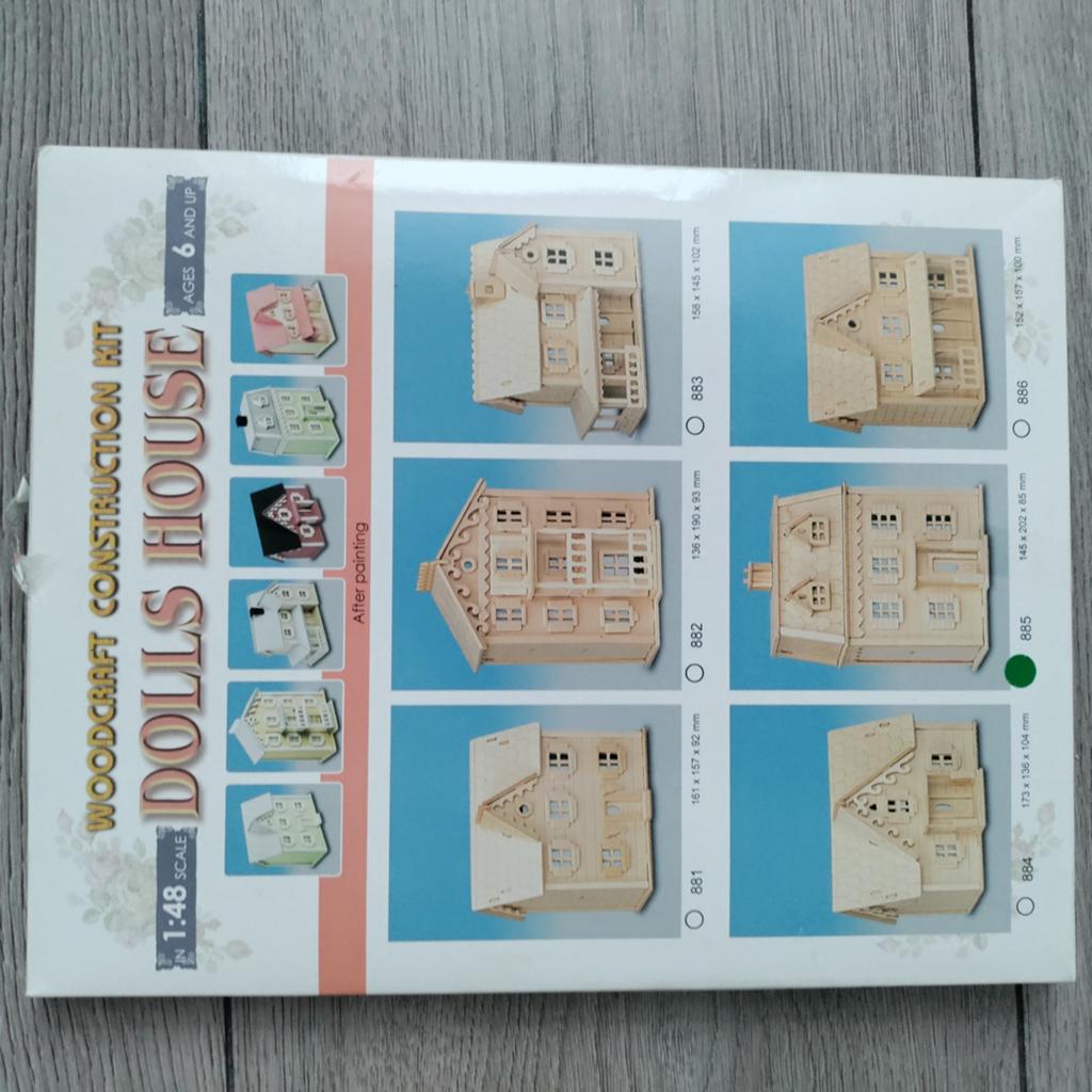 Houten Poppenhuis Bouwpakket - Nieuw in Verpakking, Ophalen of Verzenden, Nieuw, Overige typen