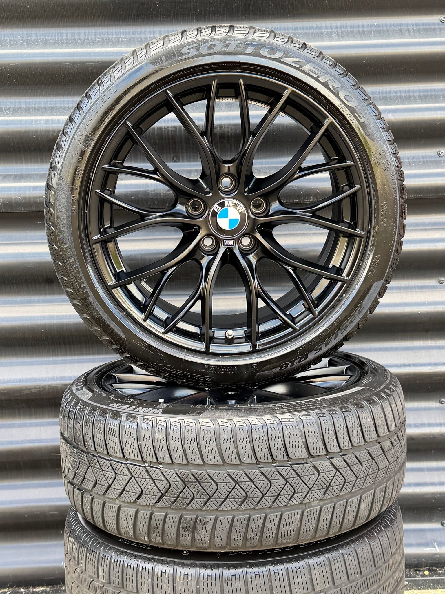 18” Orig Bmw Styl 405M F30 F31 F36 F32 Velgen WinterBanden, Gebruikt, -, -, Banden en Velgen