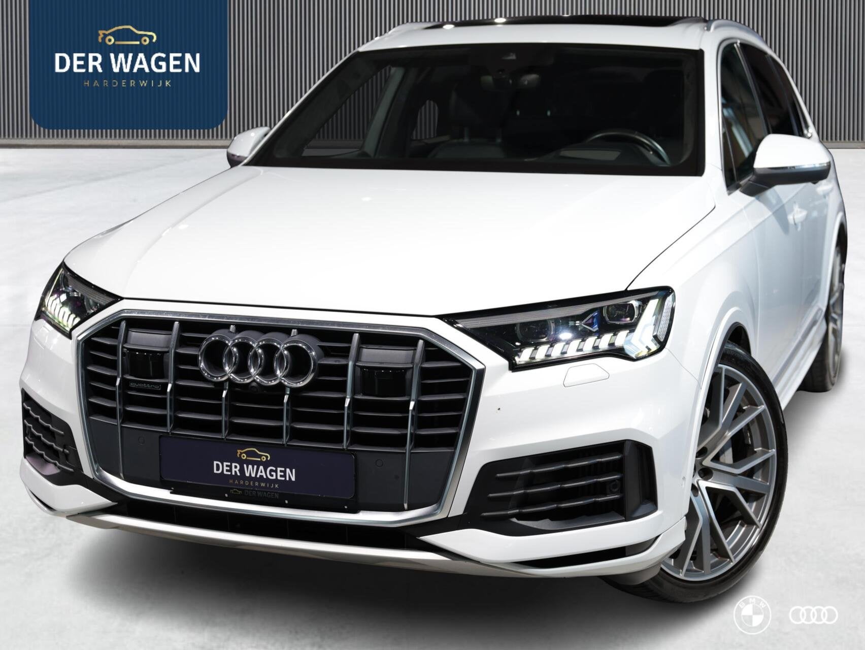 Audi Q7 55 TFSIe S LINE / PANODAK / B&O AUDIO / MASSAGEST /, Auto's, Automaat, Dealer onderhouden, 2995 cc, Met garantie (alle)