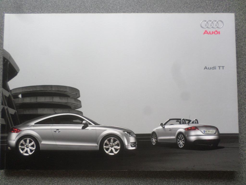 Audi TT Coupe & Roadster 2009 Brochure, Ophalen of Verzenden, Zo goed als nieuw, Audi
