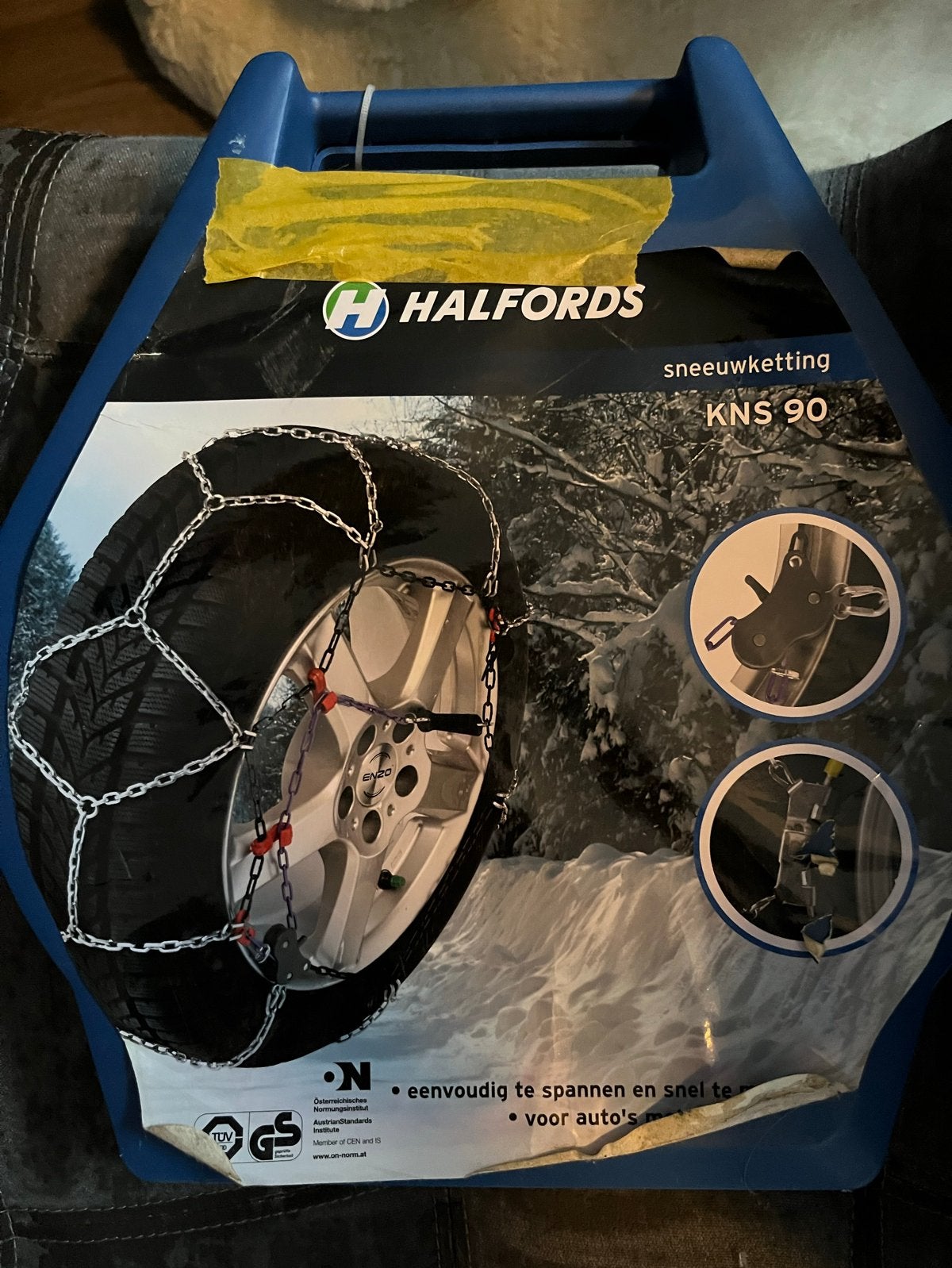 Halfords KNS 90 Sneeuwkettingen - Nieuw in verpakking, Auto diversen, Ophalen of Verzenden, Nieuw