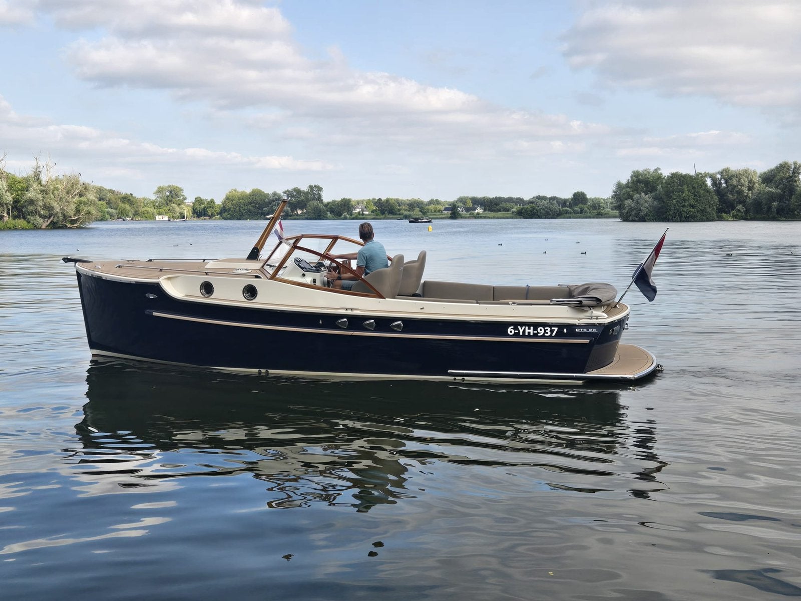 Motorboot PTS 26 145 pk, Ophalen, Overige merken, Diesel, Boegschroef