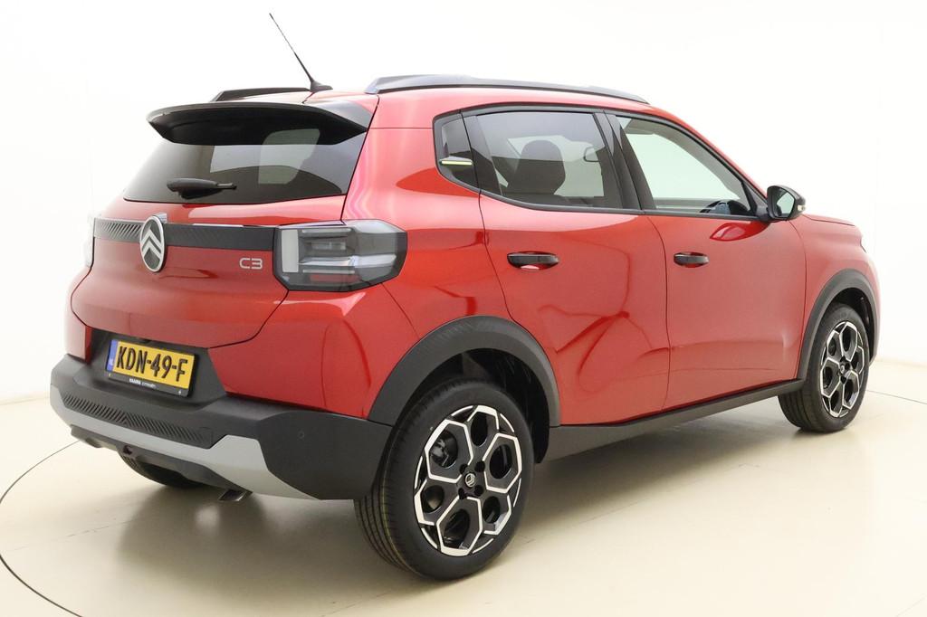Citroen C3 1.2 Hybrid 110pk Max | Navigatie | Apple Carplay, 1227 kg, 600 kg, 1199 cc, Leder en Stof