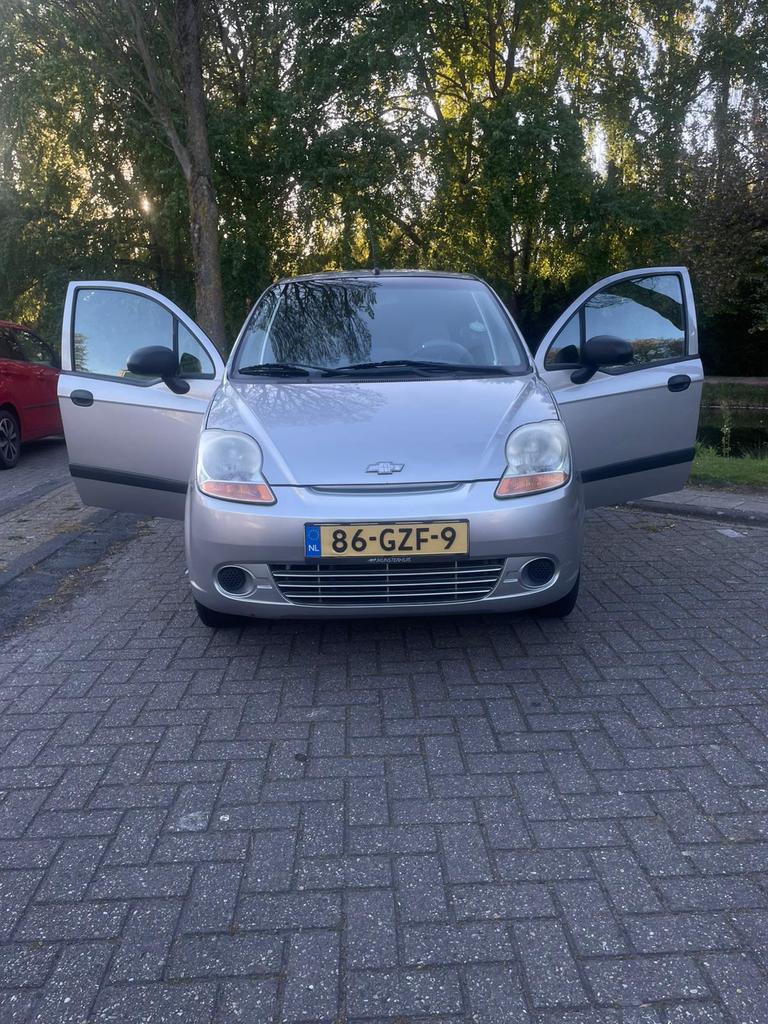 Chevrolet Matiz 0.8 2008 Grijs met AIRCO/STUURBEKRACHTIGING, Voorwielaandrijving, Origineel Nederlands, 19 km/l, Particulier