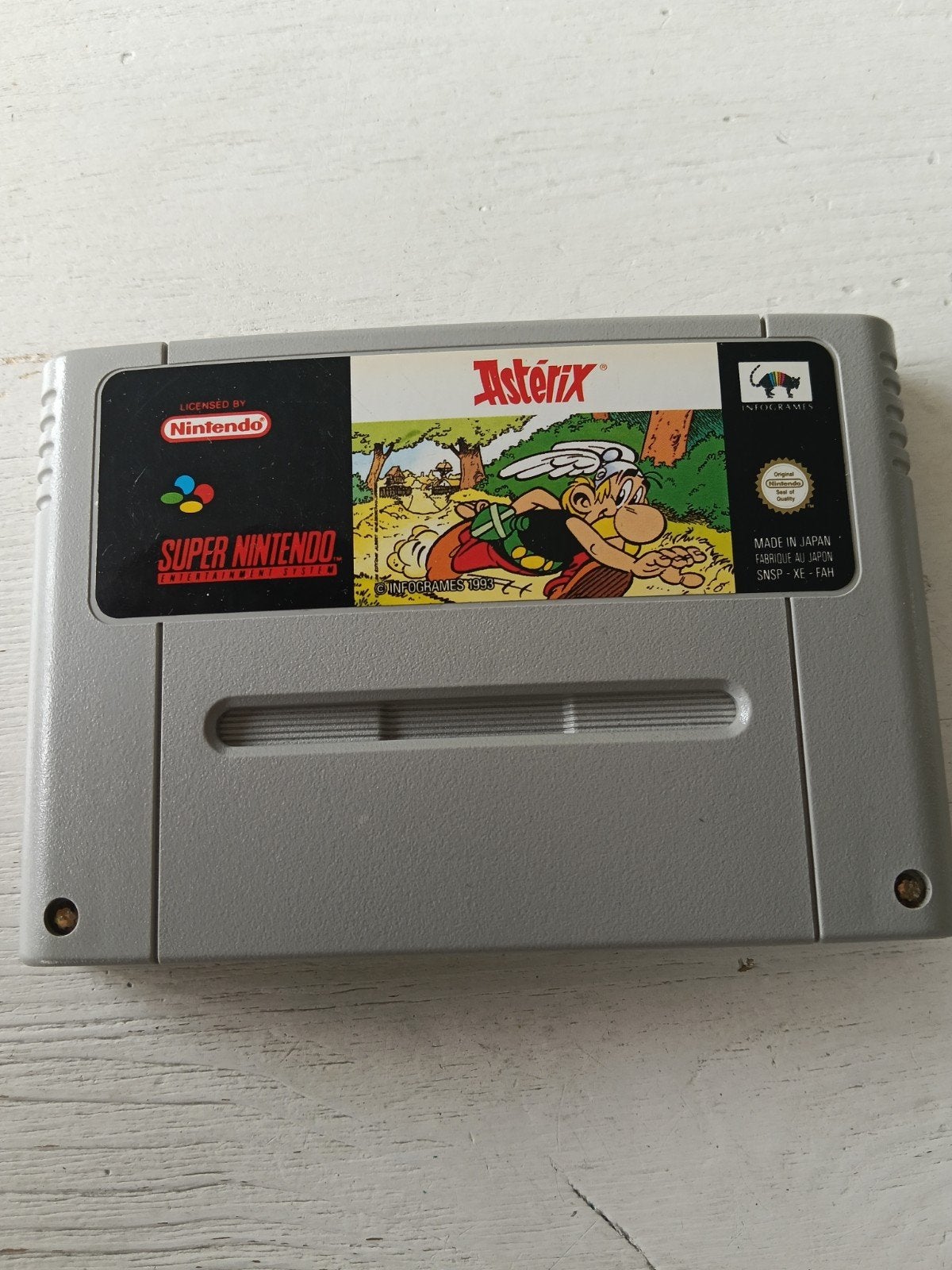 Super Nintendo SNES Game: Asterix, Spelcomputers en Games, Ophalen of Verzenden, Gebruikt, Zonder controller, Met games