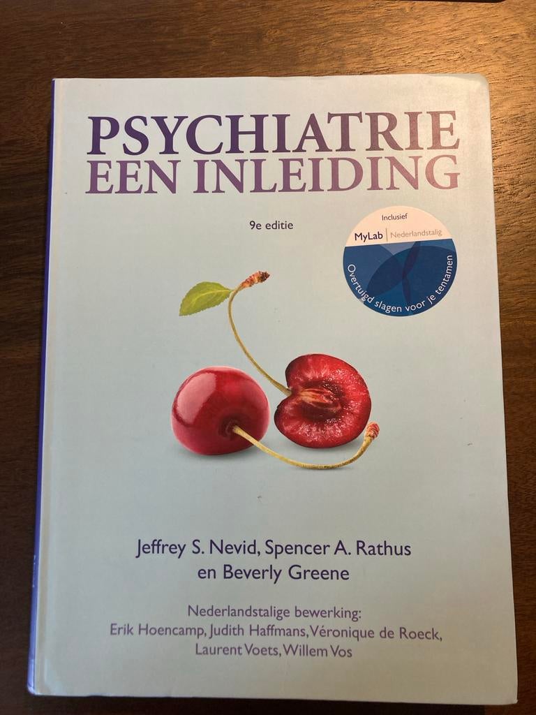 Psychiatrie een inleiding - 9e editie (Z.G.A.N.), Ophalen of Verzenden, Gamma, Zo goed als nieuw, HBO