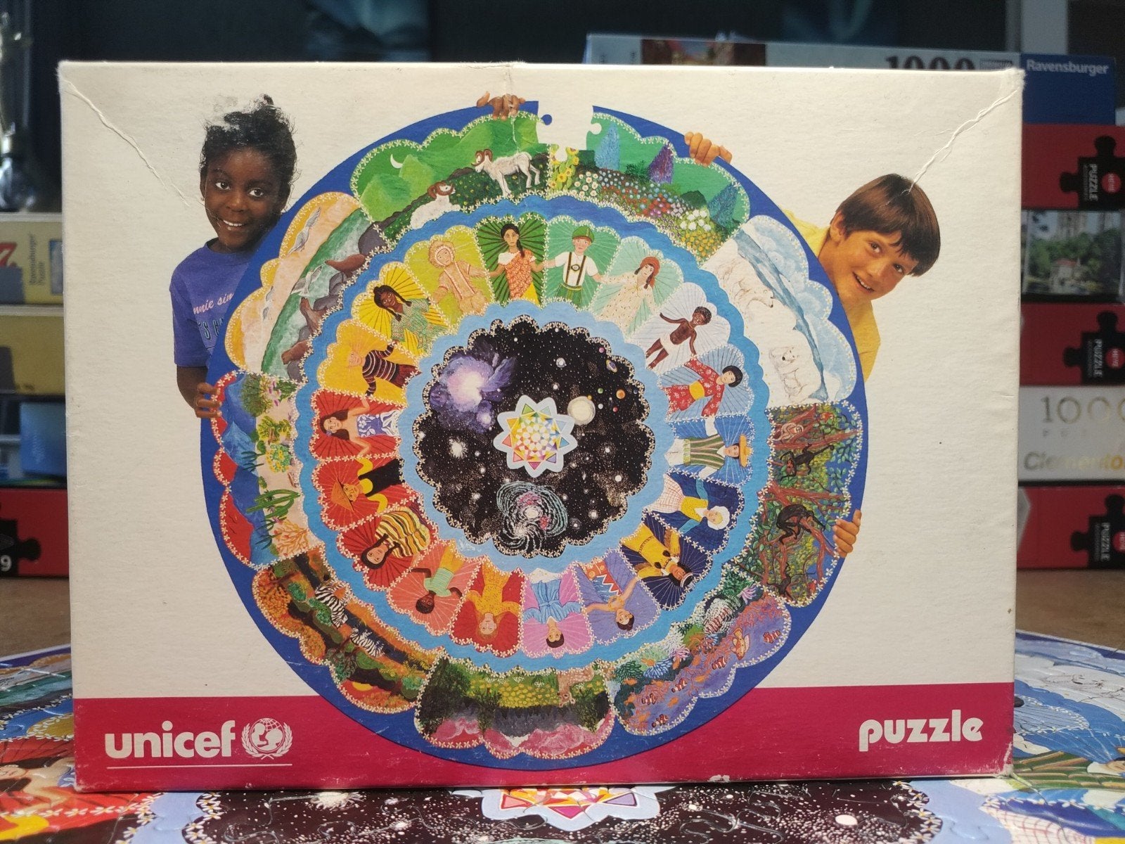 Unicef puzzel 200 stukjes, Ophalen of Verzenden, Minder dan 500 stukjes, Zo goed als nieuw, Legpuzzel