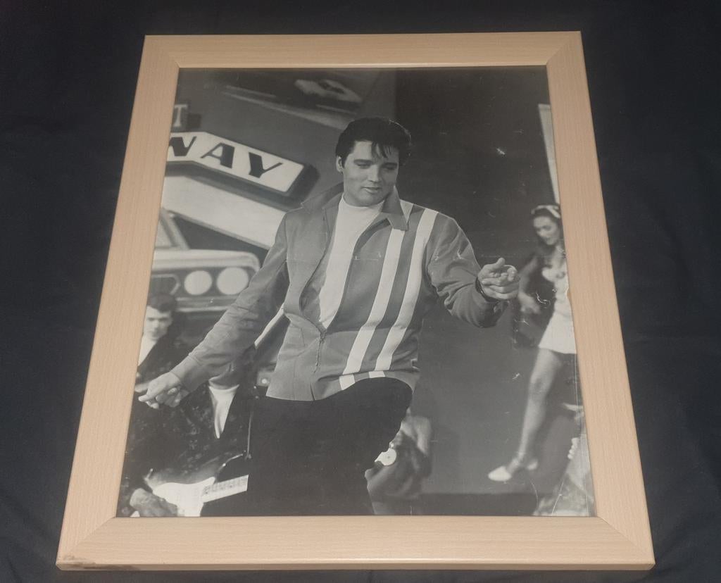 Mooie afbeelding van Elvis Presley., Ophalen of Verzenden, Poster, Artwork of Schilderij