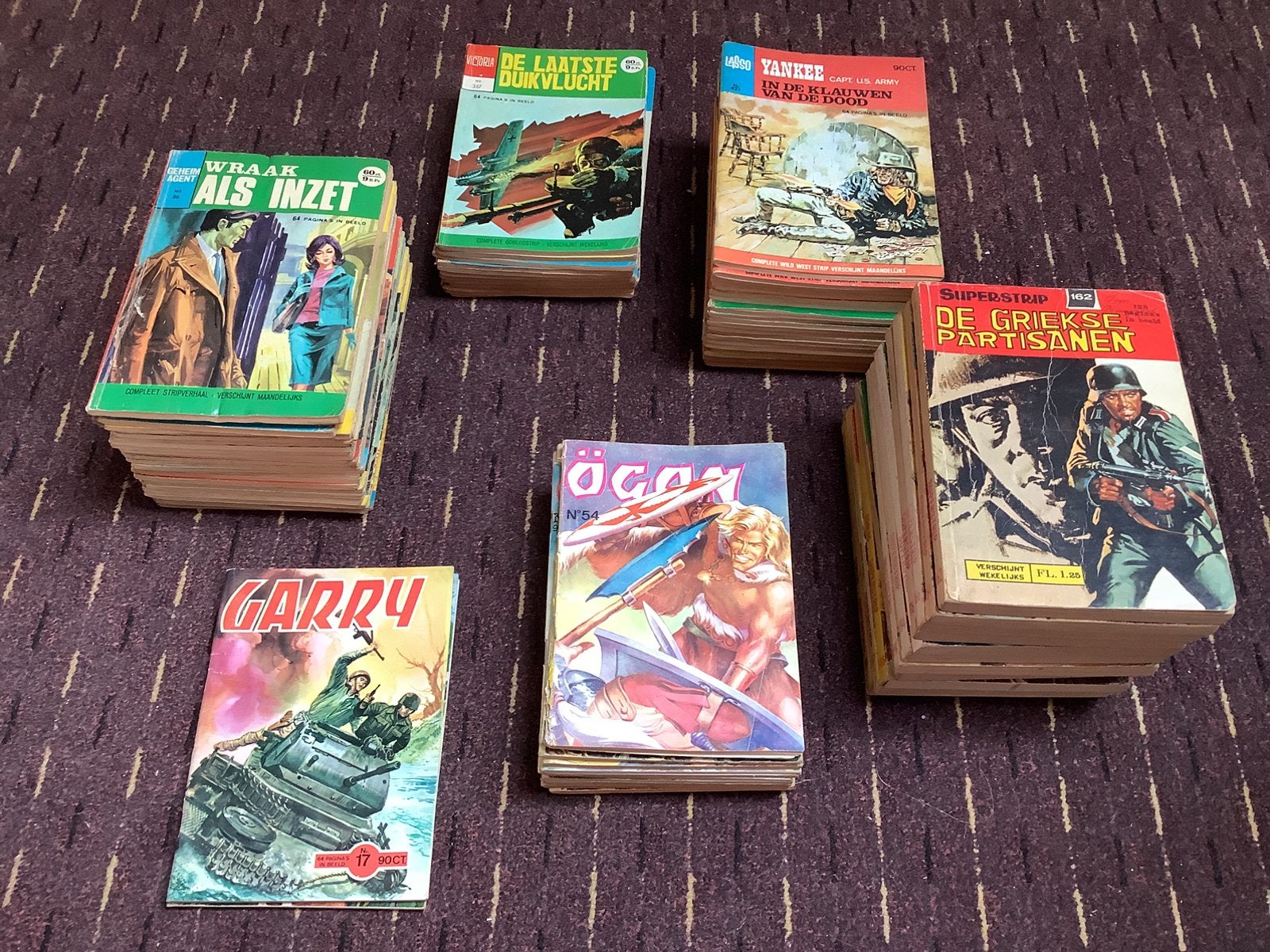 Diverse 75x mini comic stripboekjes Agent, Western ,Lasso ed, Boeken, Meerdere comics, Ophalen, Gelezen, Europa