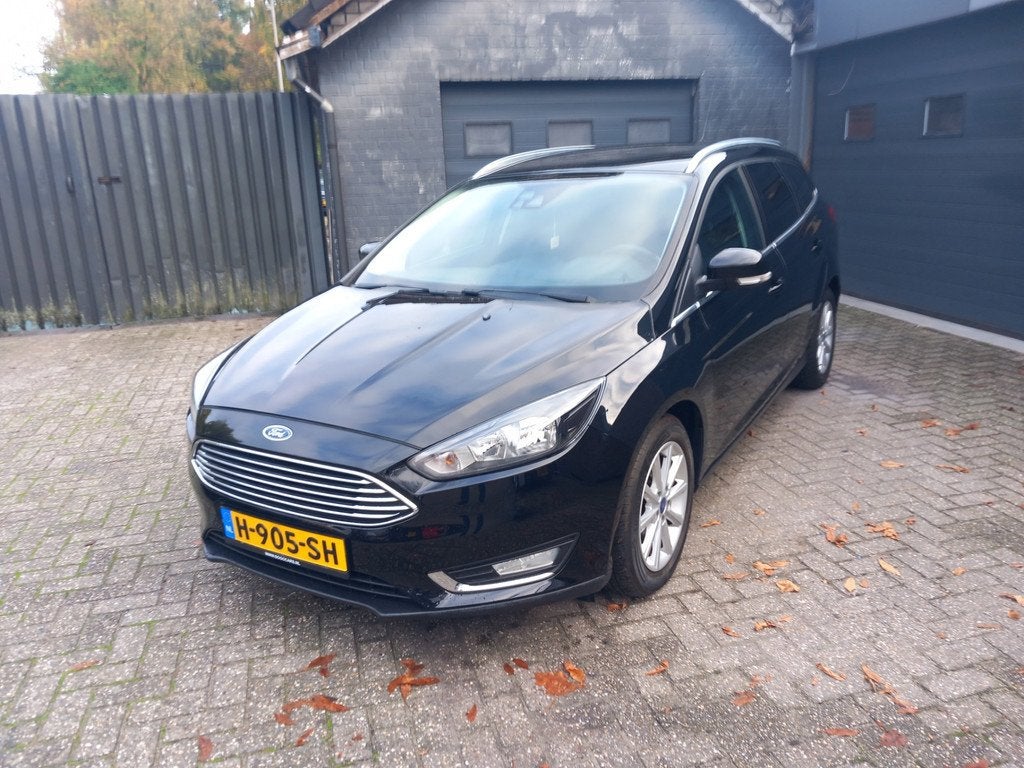 Ford Focus Wagon 1.5 Titanium Edition.150 pk,Cruise control,, Auto's, Ford, Euro 6, 4 cilinders, 150 pk, Zwart