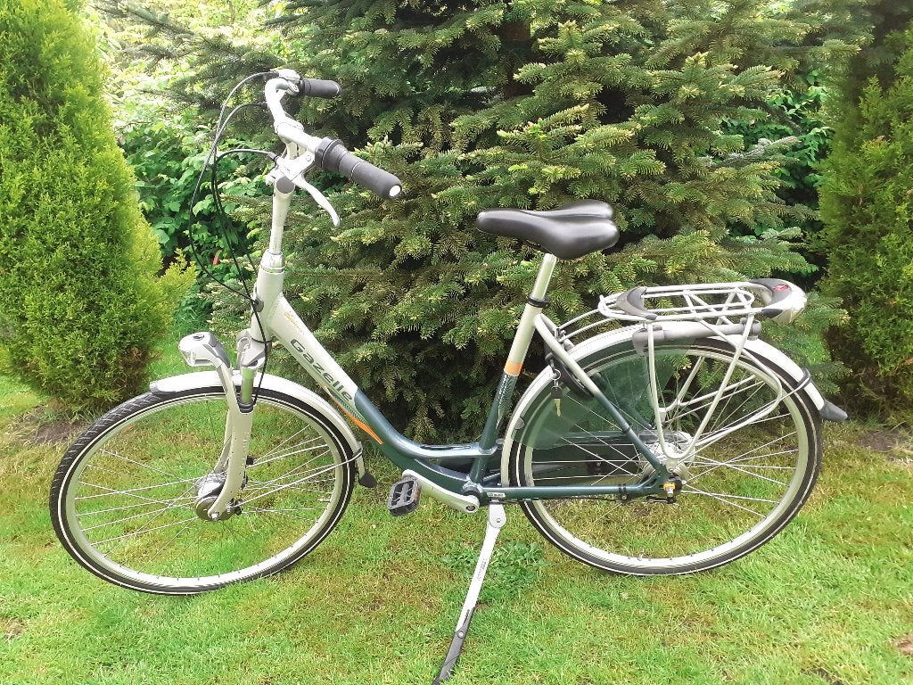 Gazelle oranje damesfiets, Ophalen, Gebruikt, Gazelle, Versnellingen