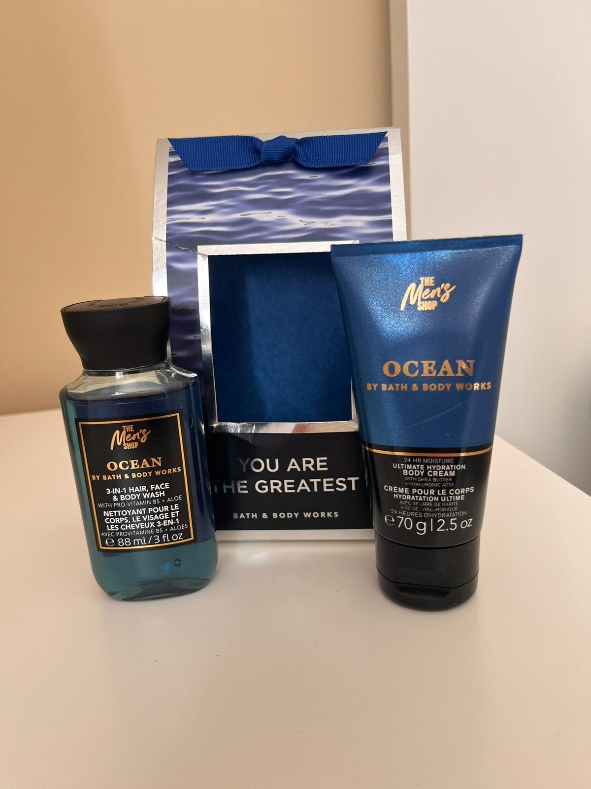 Nieuw! Bath & Body Works mini ocean gift set, Ophalen of Verzenden, Nieuw, Bad & Douche