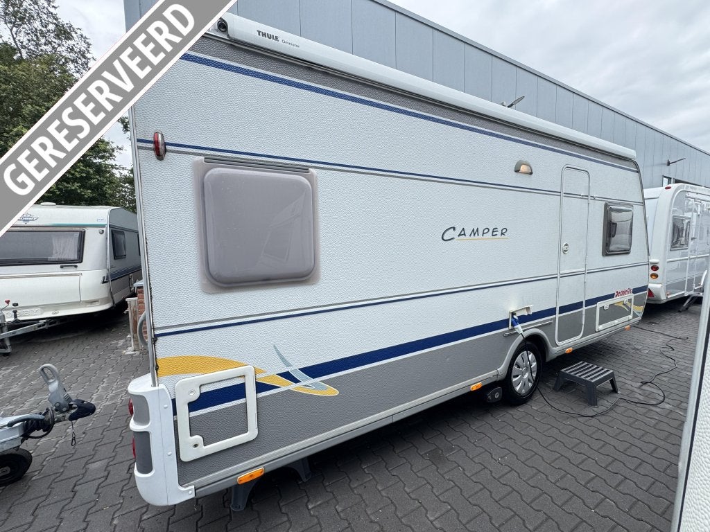 Dethleffs Camper 510 DB / 1 e eigenaar / bomvol opties !!!, Caravans en Kamperen, Caravans, Rondzit, Schokbreker, Bedrijf, Overige typen