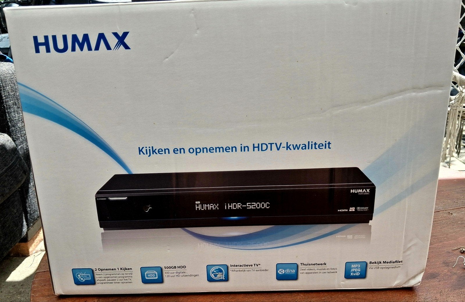 Humax iHDR-5200C HD Recorder - 500GB HDD, Ophalen of Verzenden, Gebruikt, Harddiskrecorder