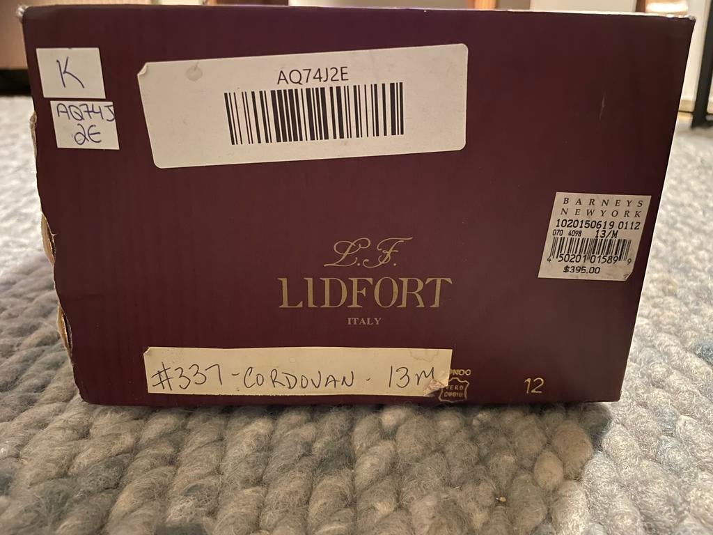 Vintage Cordovan L.F. Lidfort Nette Schoenen - Maat 47, Zwart, Ophalen of Verzenden, Gedragen, Veterschoenen