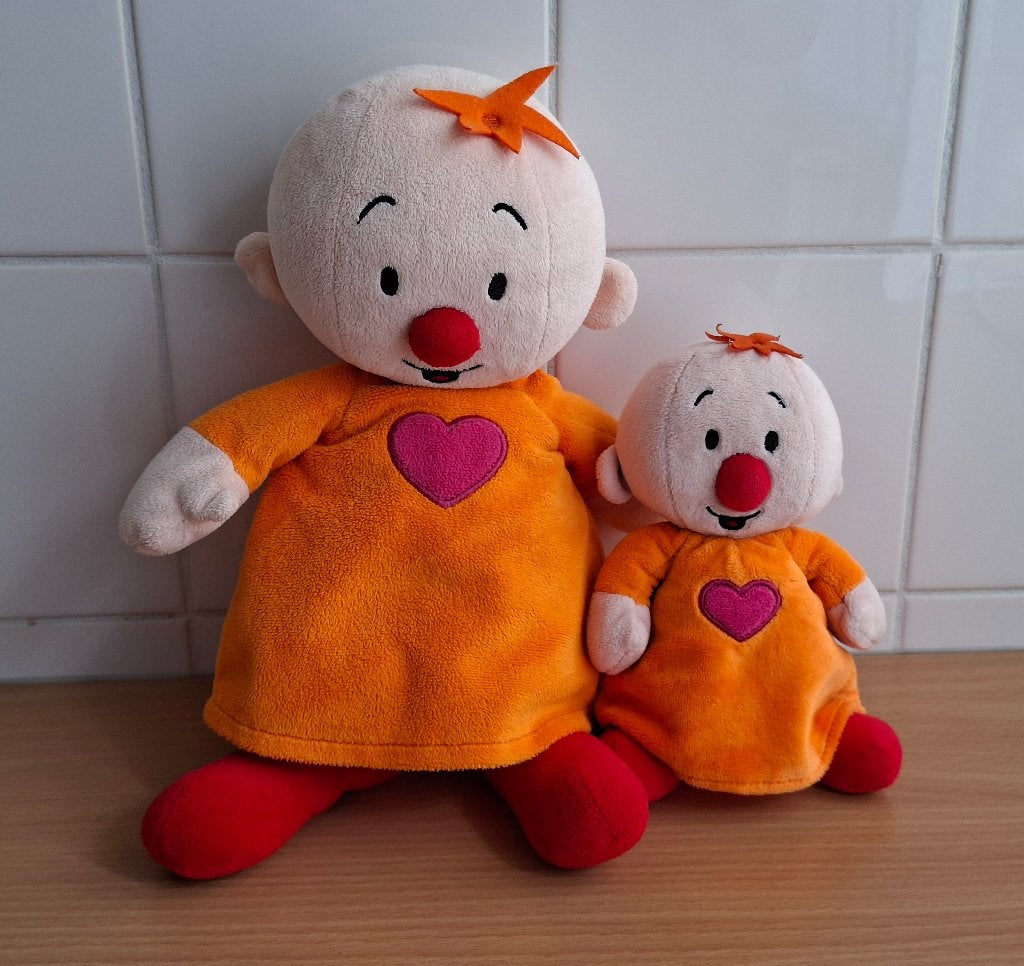 2x Knuffel van Studio 100, Babilu van Bumba, Overige merken, Overige karakters, Overige typen, Ophalen of Verzenden