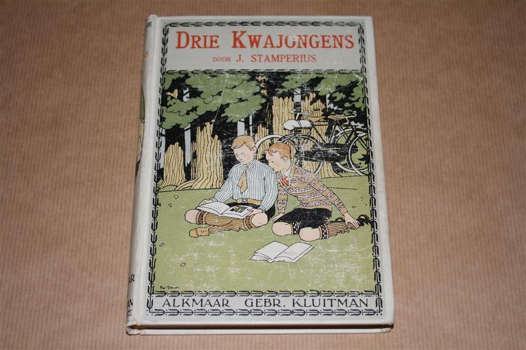 Drie kwajongens. J. Stamperius. Kluitman 1927., Ophalen of Verzenden, Gelezen