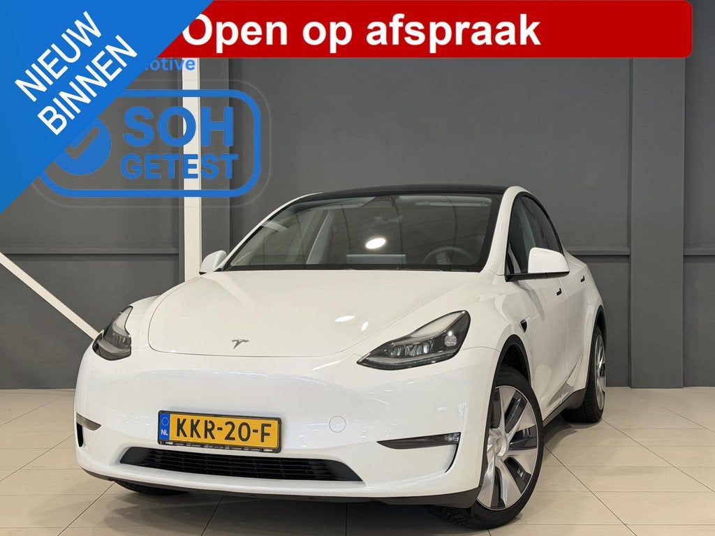 Tesla Model Y Long Range AWD 75 kWh | Leder | SOH 94% | Hoge, Auto's, Tesla, Automaat, Stof, Gebruikt, 495 min