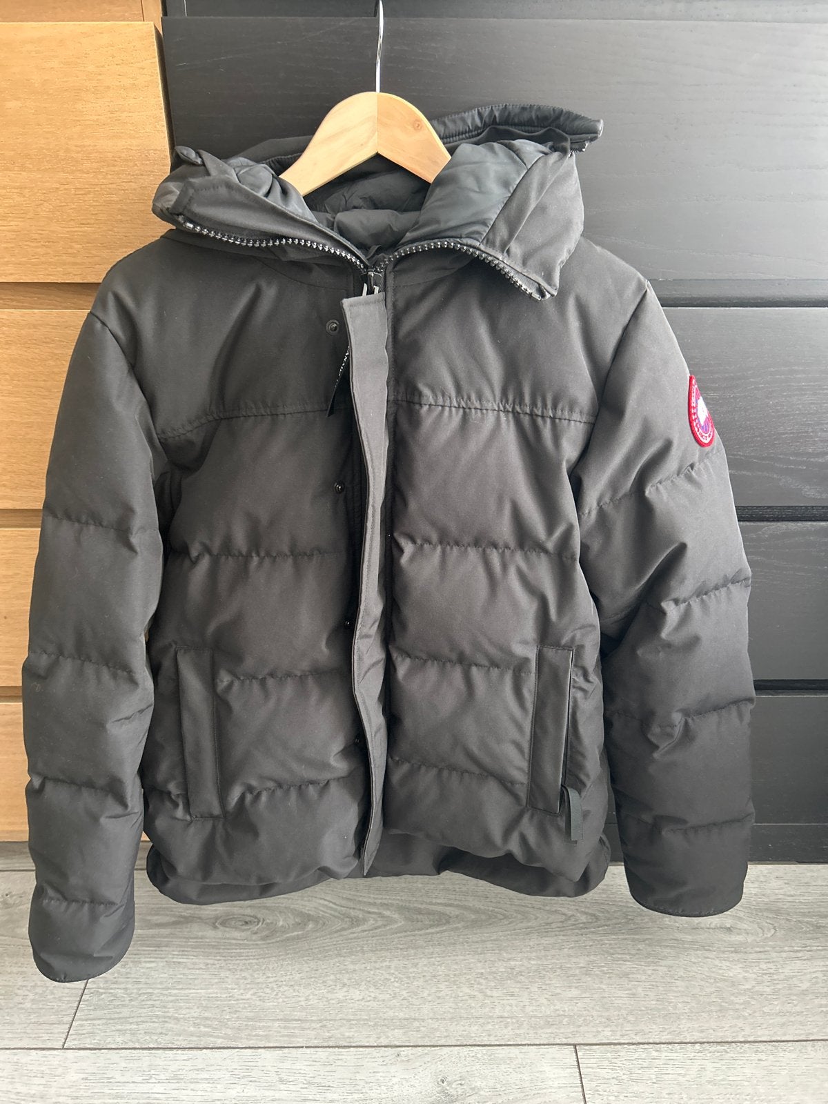 Canada Goose Puffer Jas Zwart Maat M, Ophalen, Zo goed als nieuw, Maat 48/50 (M), Zwart