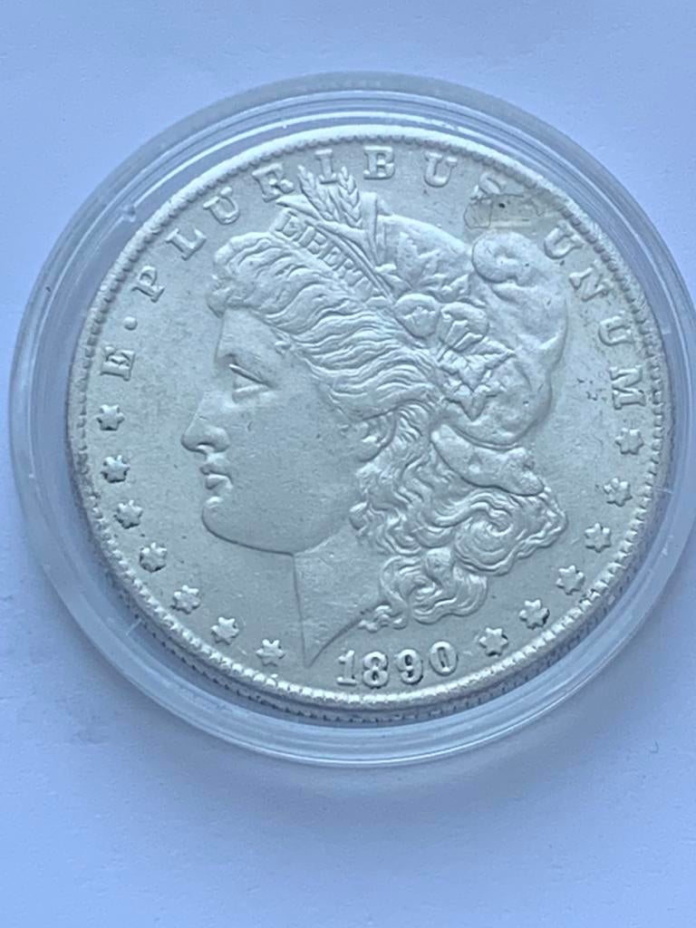 Zilveren Morgan dollar 1890s San Franscisco, Ophalen of Verzenden, Noord-Amerika