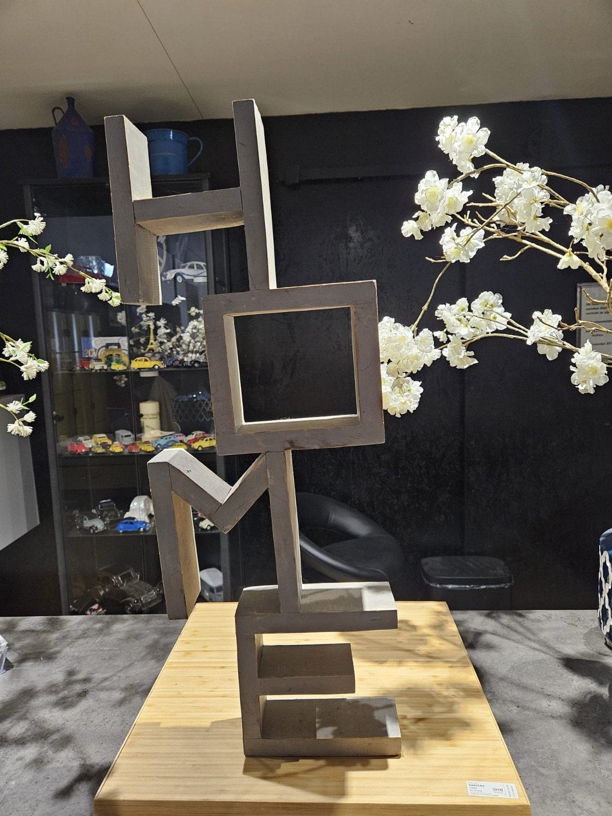 Houten wanddecoratie letters HOME, Ophalen