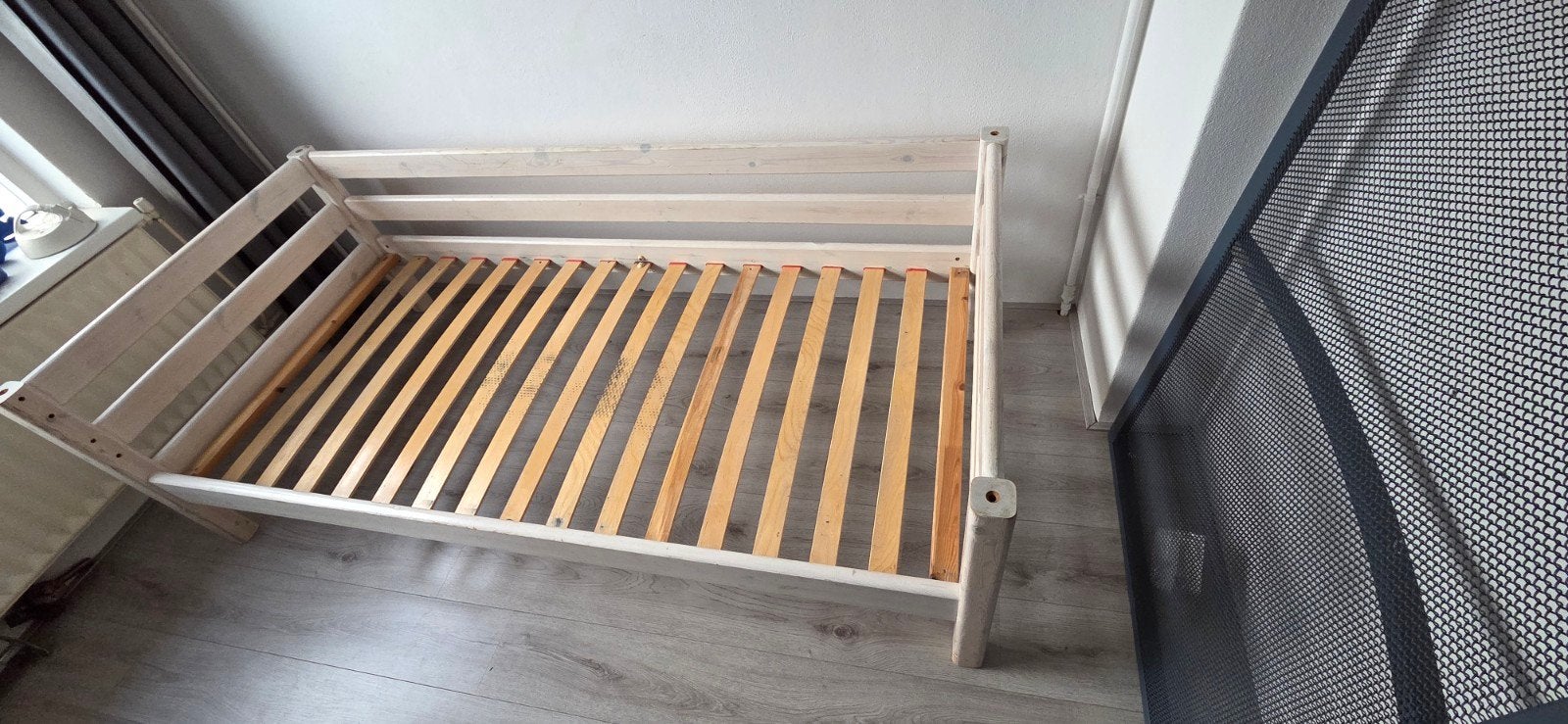 flexa bed, Gebruikt, 90 cm, Eenpersoons, Wit