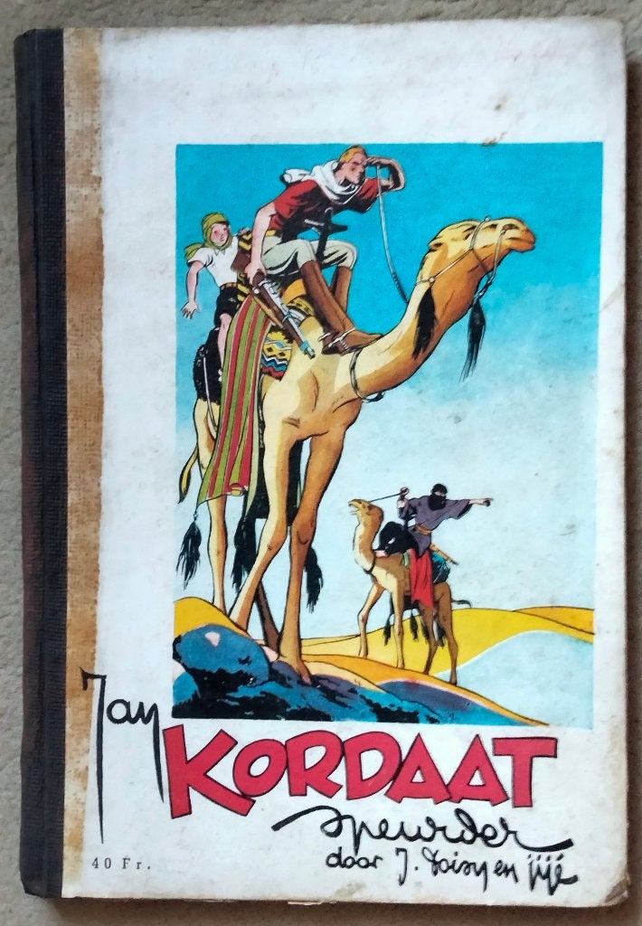 Jan Kordaat - Speurder, 1944 Oorlogs exemplaar, Eerste druk, Boeken, Gelezen, Verzenden, Eén stripboek, J. Foisy en Jijé