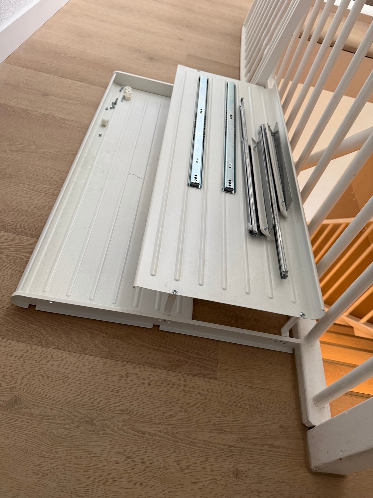 IKEA KOMPLEMENT Uittrekbare plank met ladegeleiders, Ophalen, Met plank(en), Gebruikt, 50 tot 100 cm