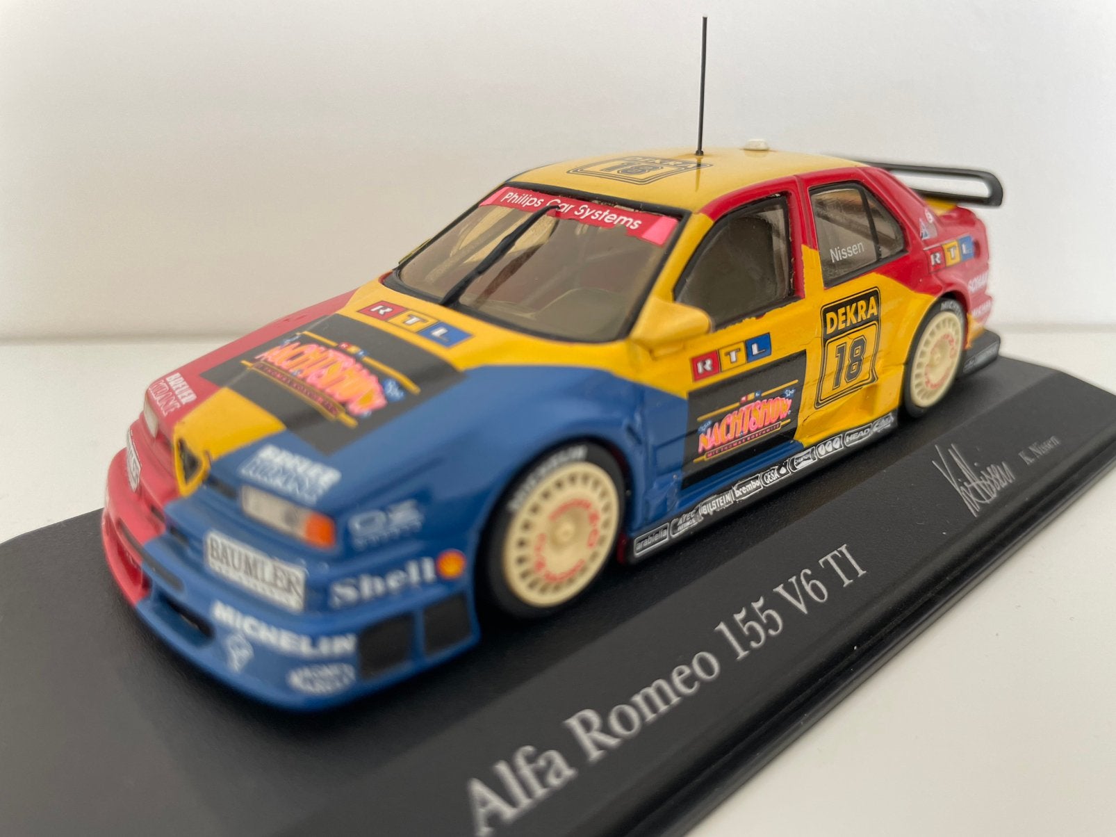 Minichamps Alfa Romeo 155 V6 TI, Hobby en Vrije tijd, Modelauto's | 1:43, Ophalen of Verzenden, Nieuw, Auto, MiniChamps