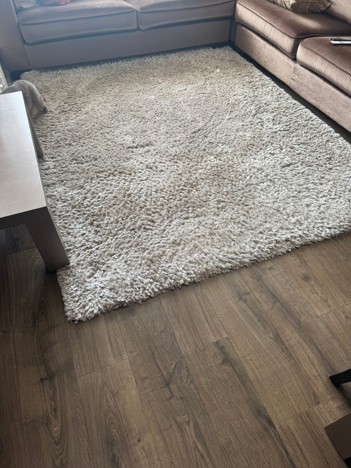 Driehoek meubelen vloerkleed maat 200/290 champagne kleur, Ophalen, Gebruikt, Rechthoekig, 200 cm of meer