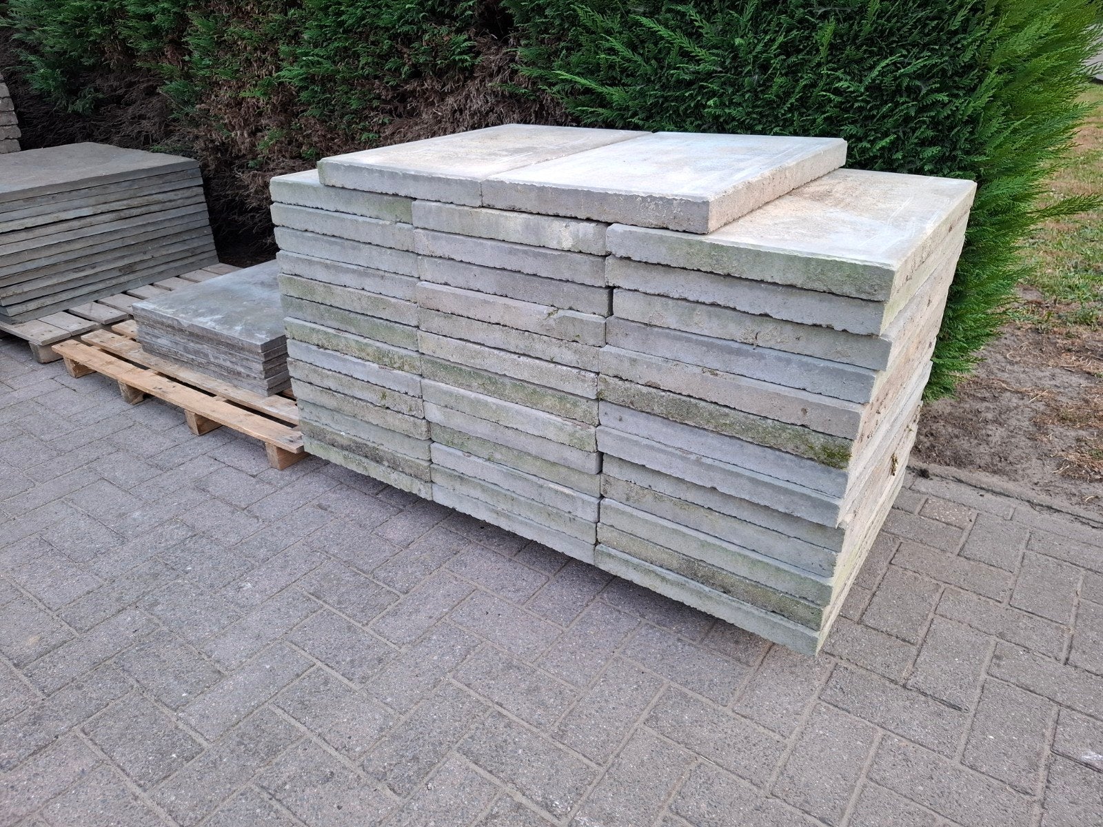 20m² Betontegels 60x40 cm, Tuin en Terras, Tegels en Klinkers, Ophalen, Gebruikt, 10 m² of meer, Beton