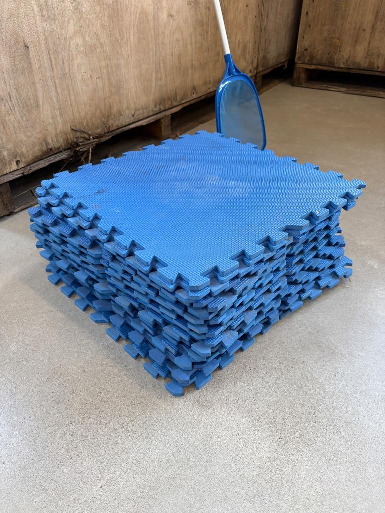 24 gebruikte puzzelmatten., Ophalen, Gebruikt
