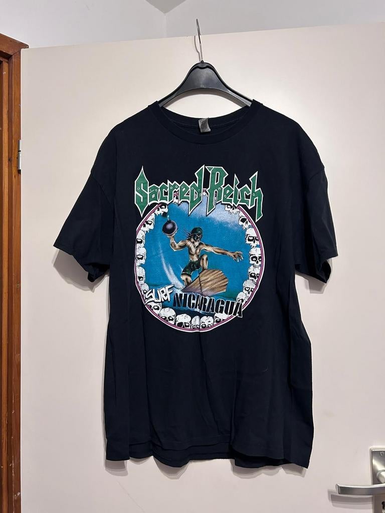 Sacred Reich - Surf Nicaragua T-shirt XL, Ophalen of Verzenden, Zo goed als nieuw, Maat 56/58 (XL), Zwart