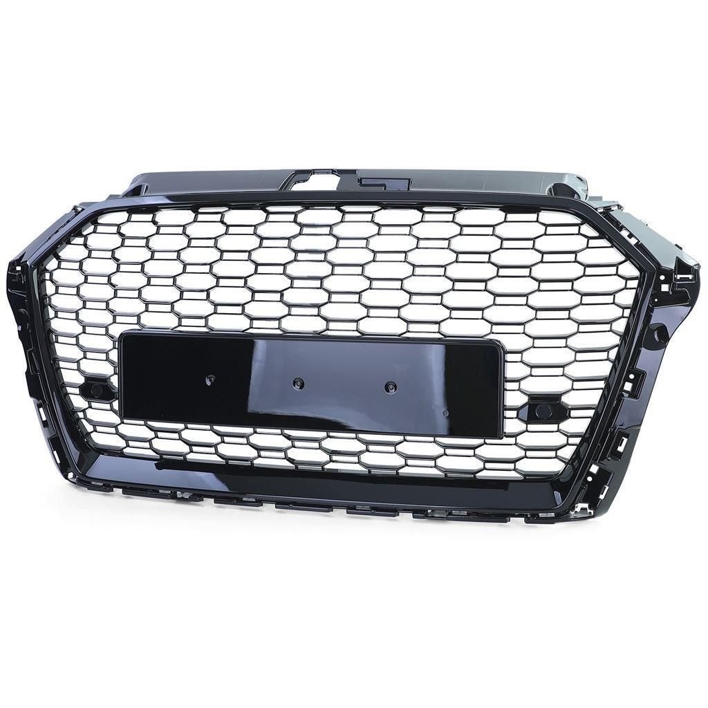 Sport Grill Hoogglans Zwart Honingraat Passend Audi A3 8V RS, Verzenden, Automotive Parts, A.parts@hotmail.nl, Trasmolenlaan 12 3447 GZ Woerden