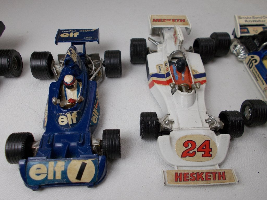 Vintage Corgi Toys (Whizzwheels) 5 X FORMULE 1 RACEWAGENS, Ophalen of Verzenden, Zo goed als nieuw, Auto, Corgi