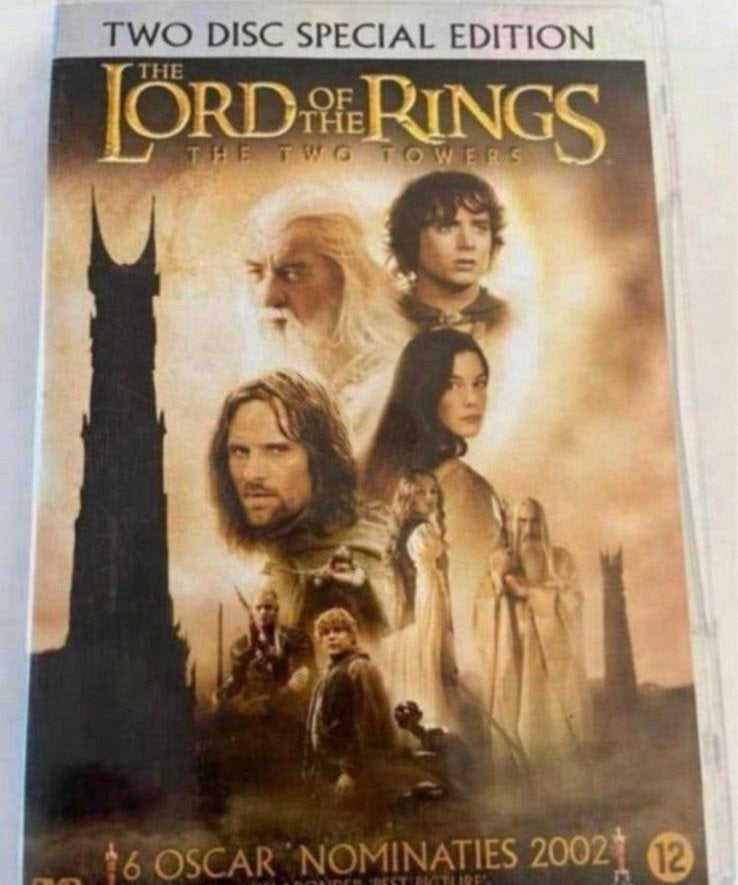 Lord of the Rings: The Two Towers - Special Edition DVD, Vanaf 12 jaar, Ophalen of Verzenden, Zo goed als nieuw