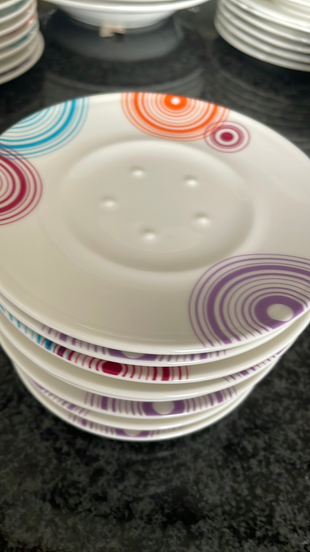 10 losse kleine schotels Villeroy en Boch Lucky Loop, Ophalen, Zo goed als nieuw, Overige stijlen, Kop(pen) en/of Schotel(s)