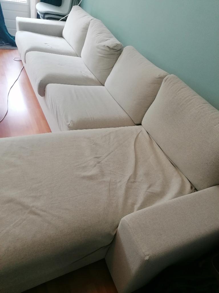 Big sofa with chaise longue, Ophalen, Gebruikt, 300 cm of meer, 75 tot 100 cm