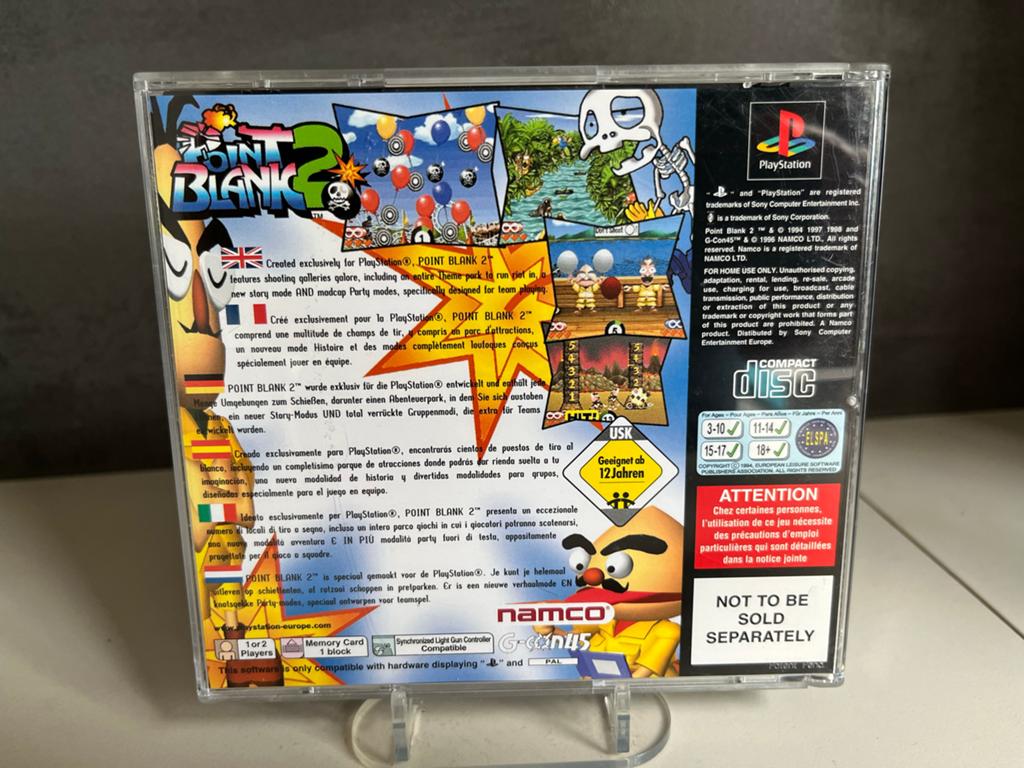Point Blank 2 - PlayStation 1 (PS1) - Schietspel, O, Shooter, P, 2 spelers