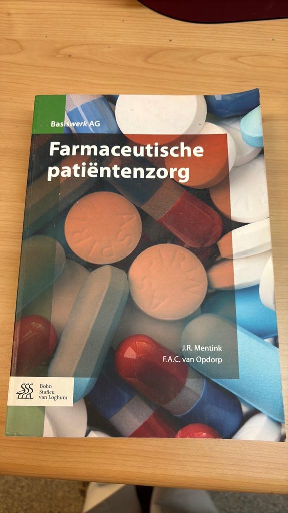 J. Mentink - Farmaceutische patiëntenzorg, J. Mentink; F. van Opdorp, Sociale wetenschap, Ophalen of Verzenden, Zo goed als nieuw