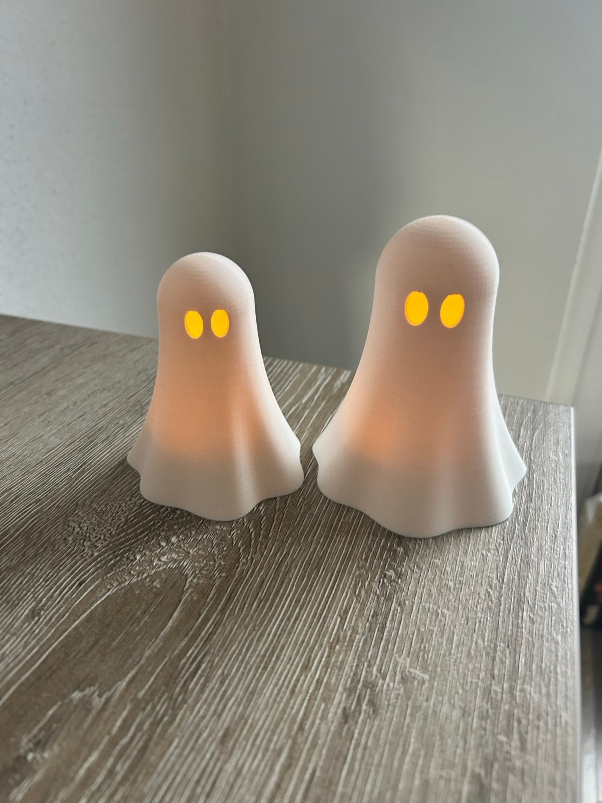 3D Geprinte Spookjes Theelichthouders - Set van 2, Overige stijlen, Nieuw, Kunststof, Ophalen of Verzenden