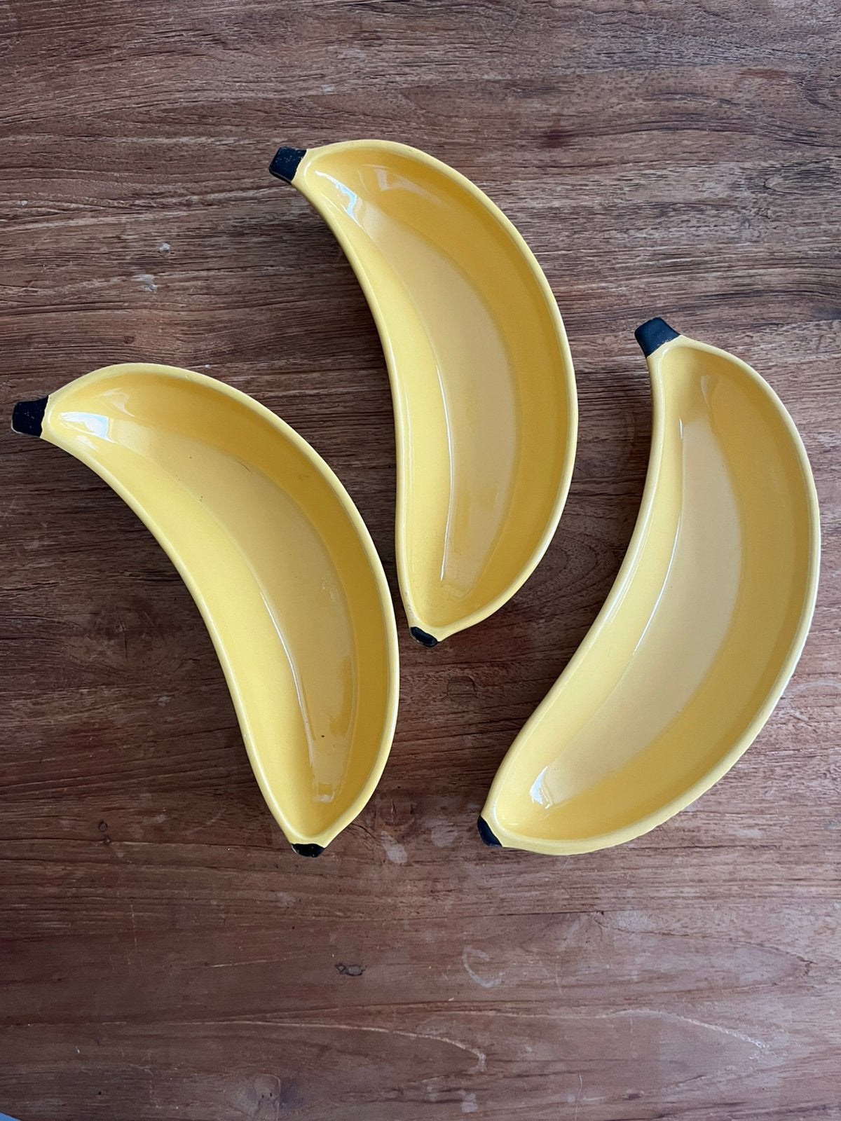 3x Vintage schaaltje banaan - West Germany, Antiek en Kunst, Ophalen of Verzenden