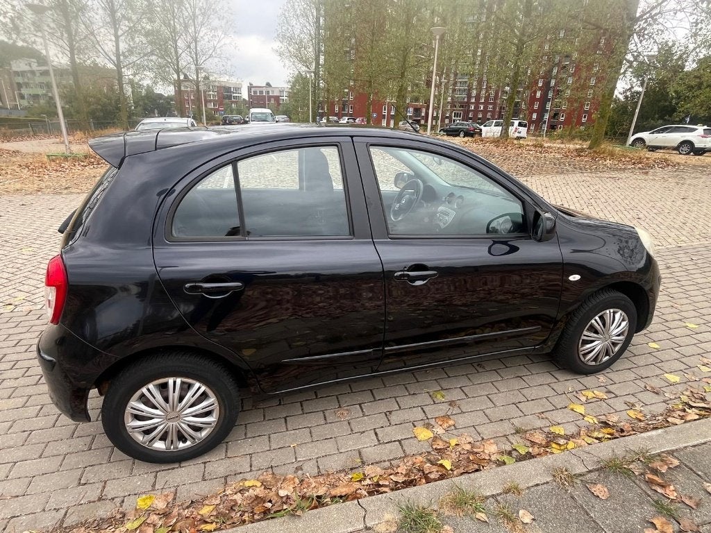 Nissan Micra 1.2 72KW 5DR 2012 Zwart, Voorwielaandrijving, Euro 5, 40 €/maand, Zwart