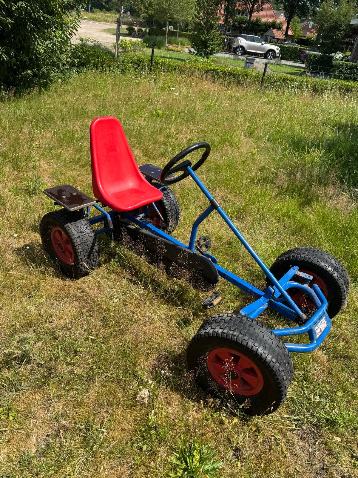 Robuuste skelter - Blauw/Rood, Ophalen, Gebruikt, Overige merken, Duozit
