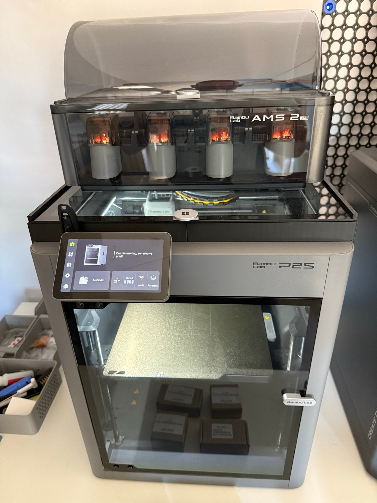 Bambu Lab P2S met AMS 2 pro - Zo goed als nieuw, Computers en Software, 3D Printers, Ingebouwde Wi-Fi, Ophalen of Verzenden, Zo goed als nieuw