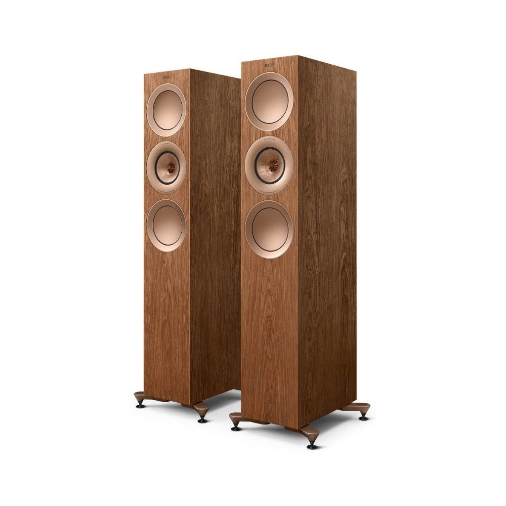 KEF R7 Meta Walnoot (set) - nieuw, dealer, garantie, Vloerstaande luidspreker, Nieuw, Ophalen of Verzenden, 150 watt of meer