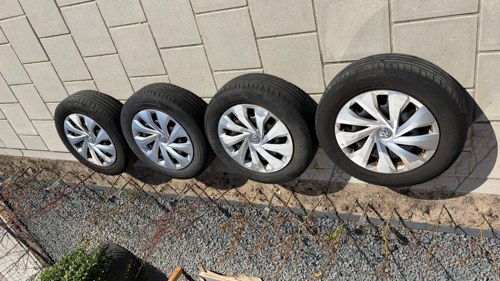 Originele Volkswagen Polo stalen velgen 15 Inch, Ophalen, 15 inch, Banden en Velgen, 185 mm